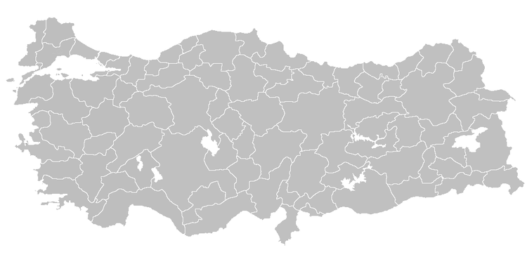 Türkiye haritası, Türkiye'nin illeri